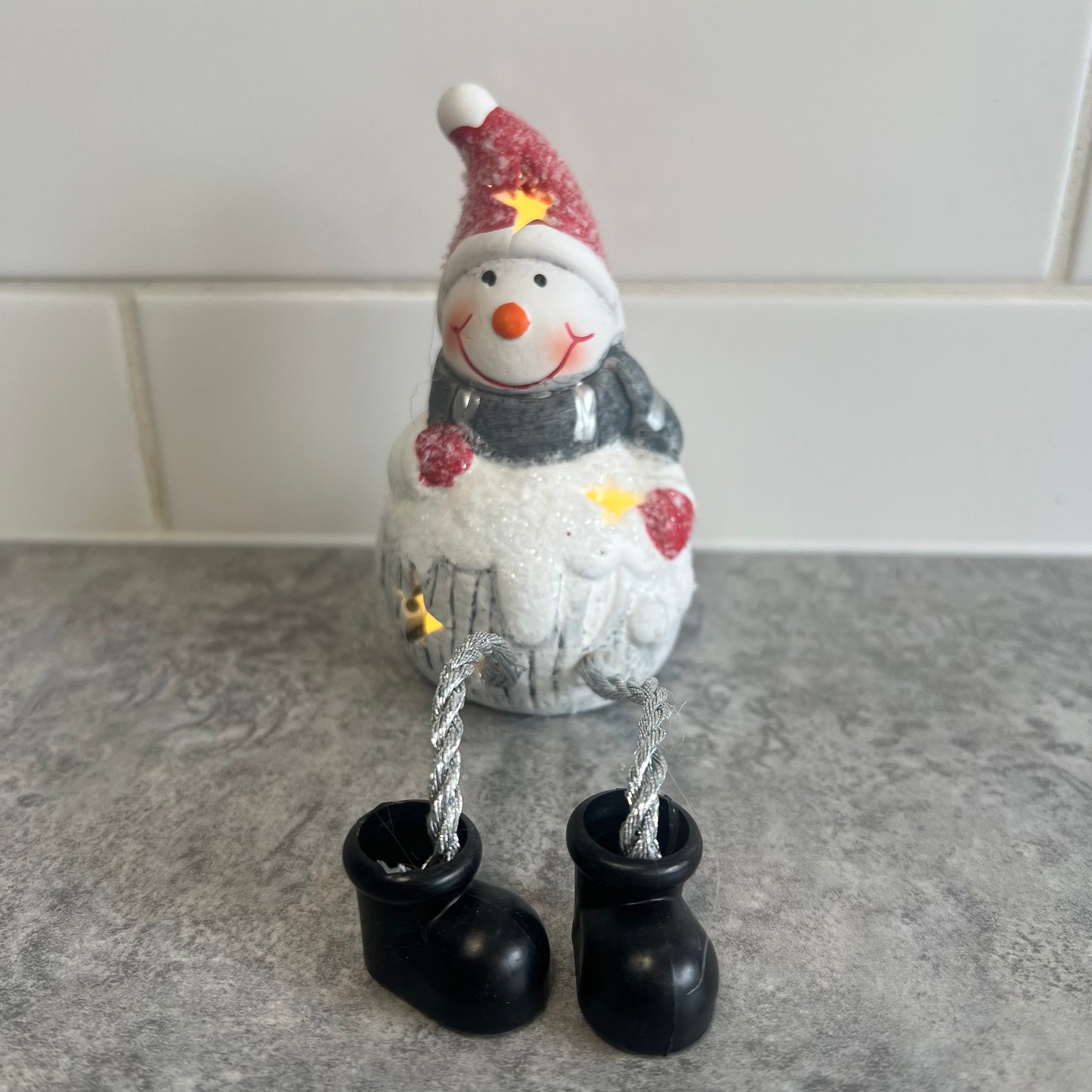 Snowman light up sitter