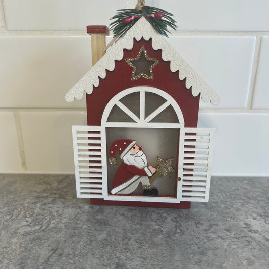 Santa in Barn