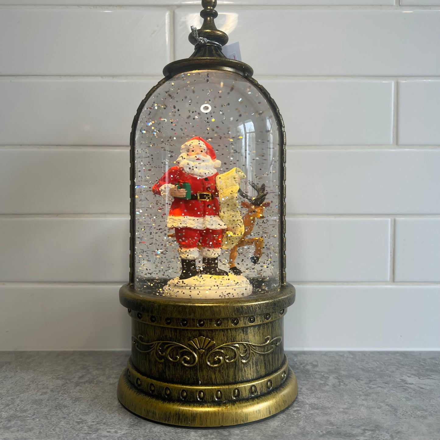 Rotating Santa Globe