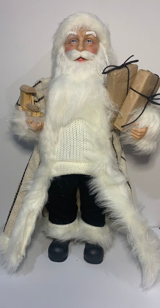 Santa in Beige Coat