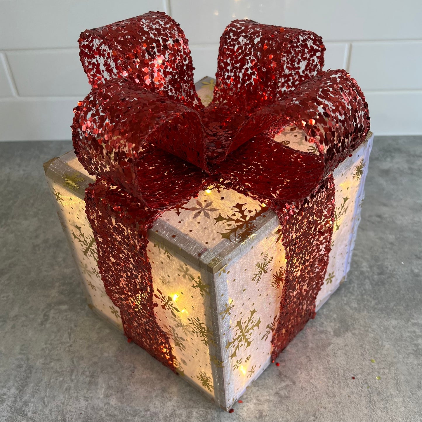 Red & Gold Light Box