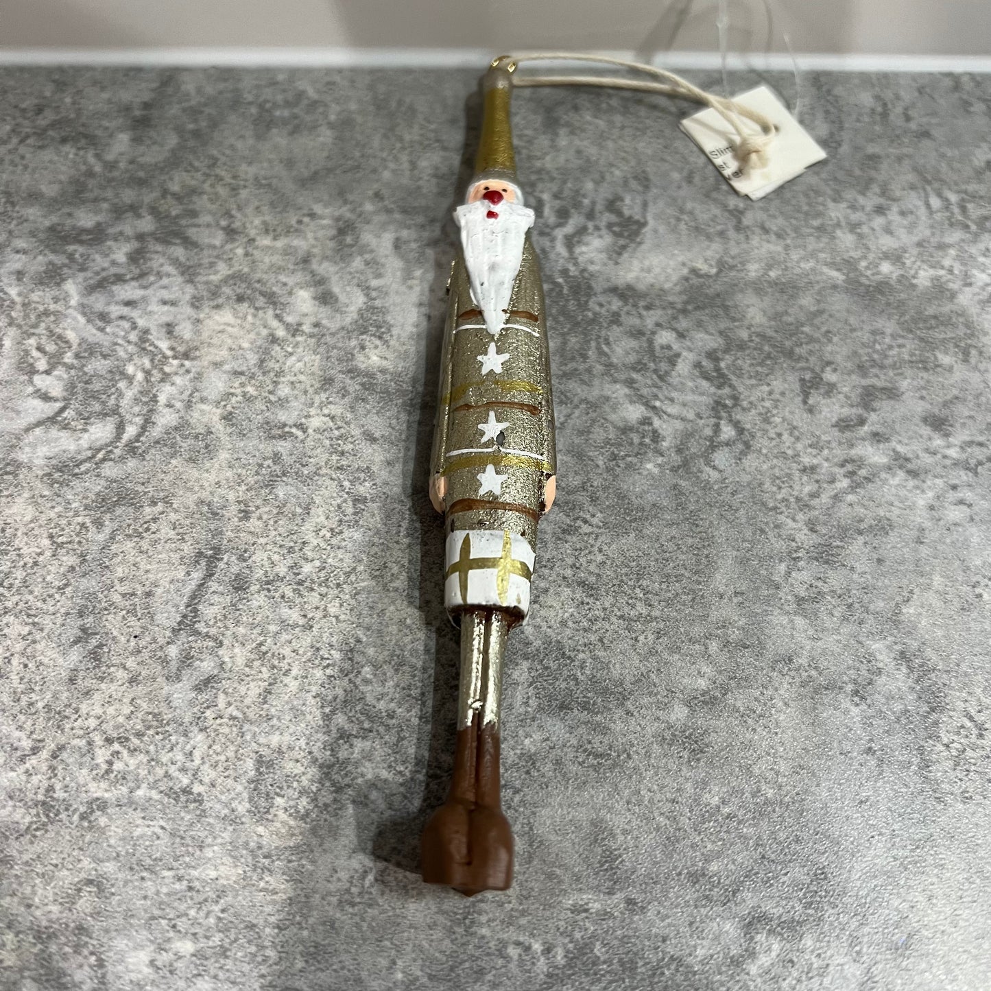 Slim Gold Santa