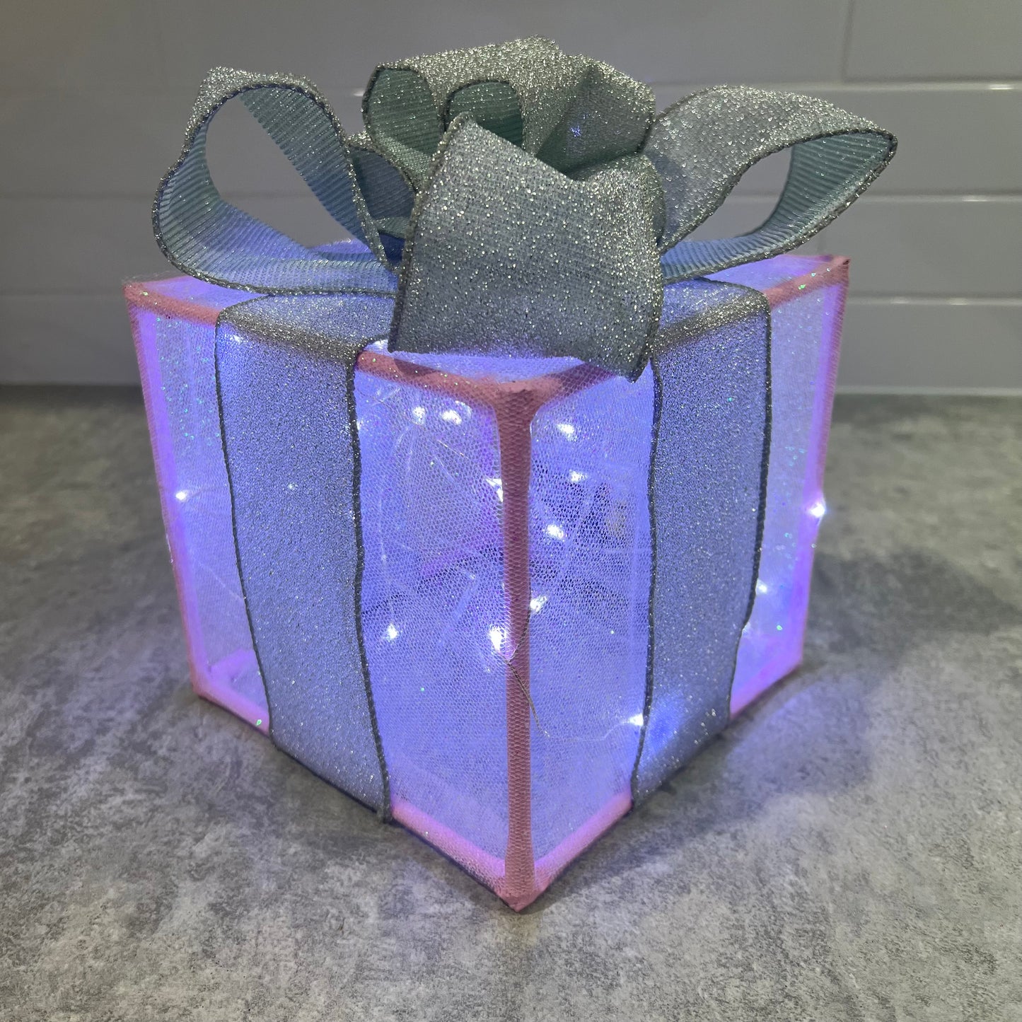 Pink & Silver Light Box