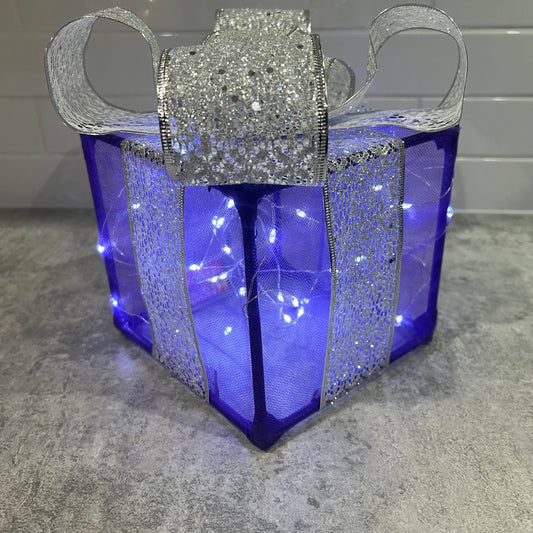 Purple & Silver Light Box