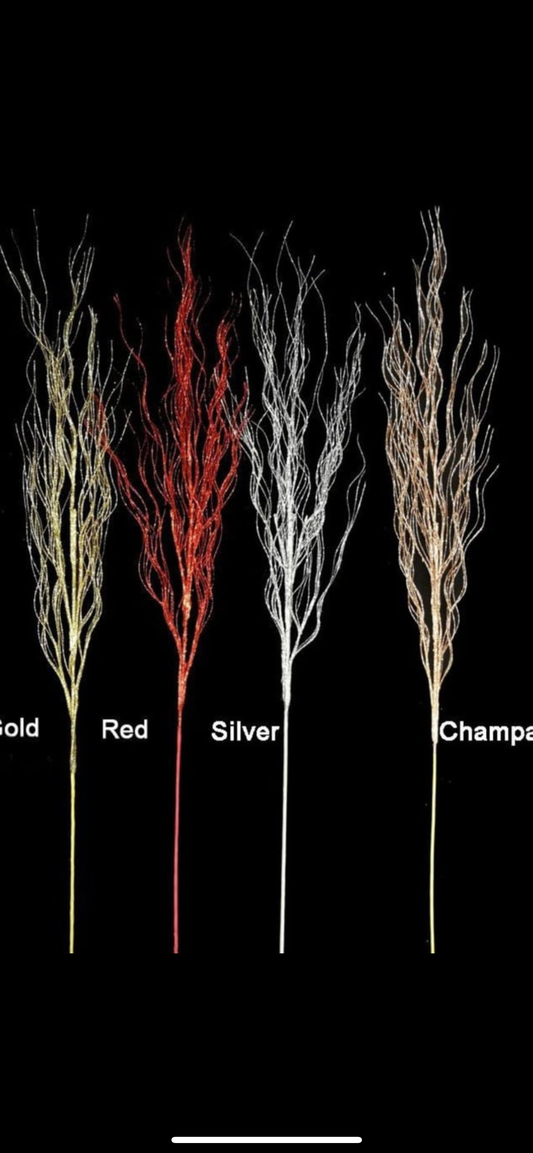 Champagne Glitter Twig