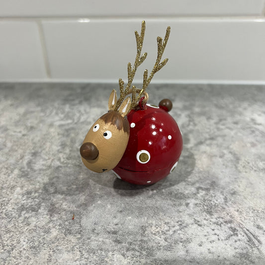 Round Red Reindeer